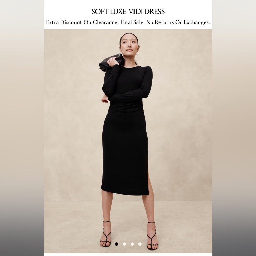 NWT XL Banana Republic soft luxe midi dress